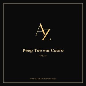 Peep Toe em Couro