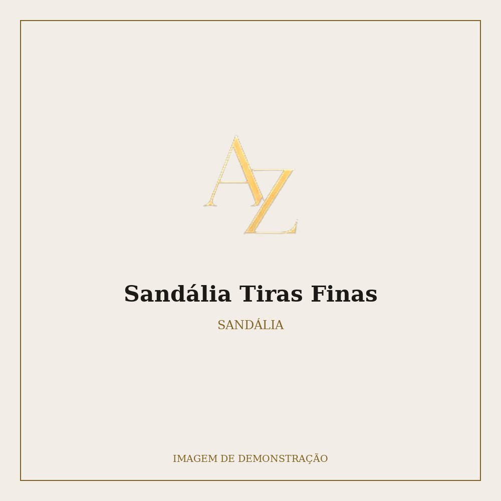 Sandália Tiras Finas