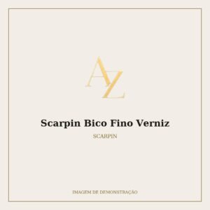 Scarpin Bico Fino Verniz