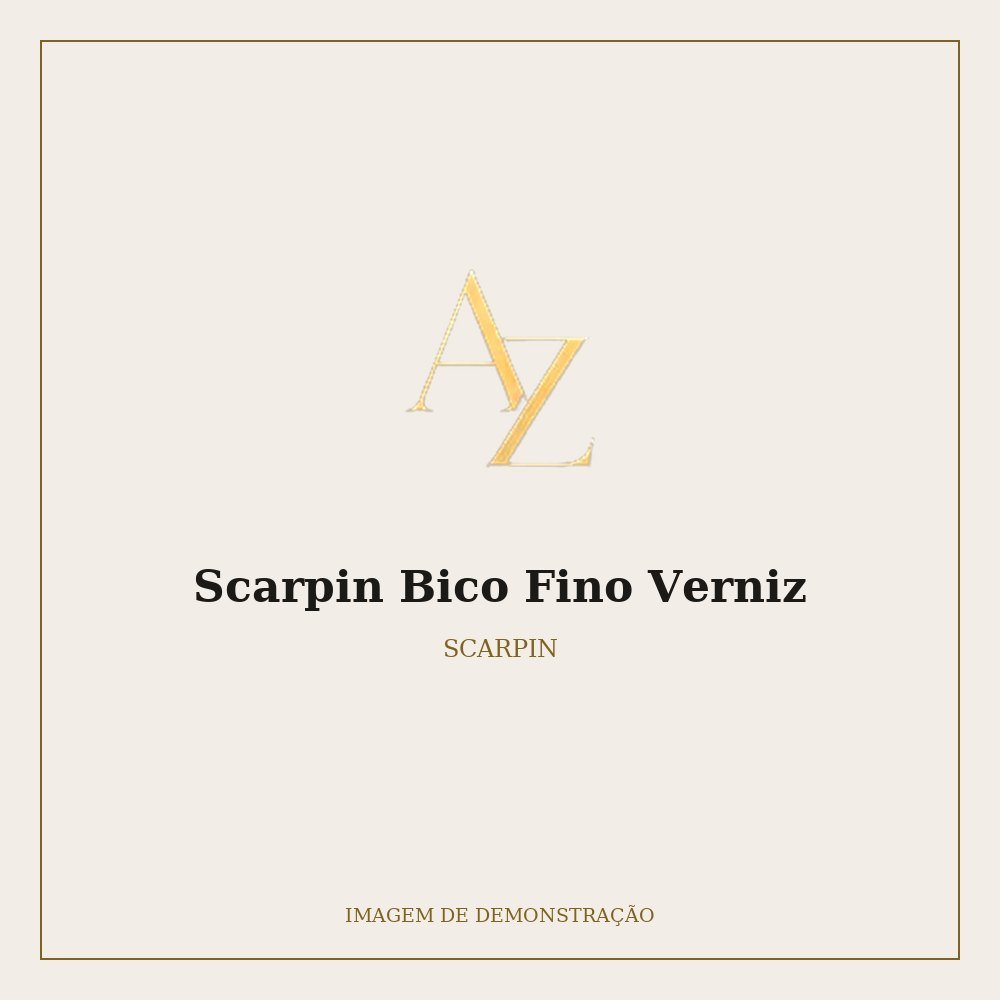 Scarpin Bico Fino Verniz